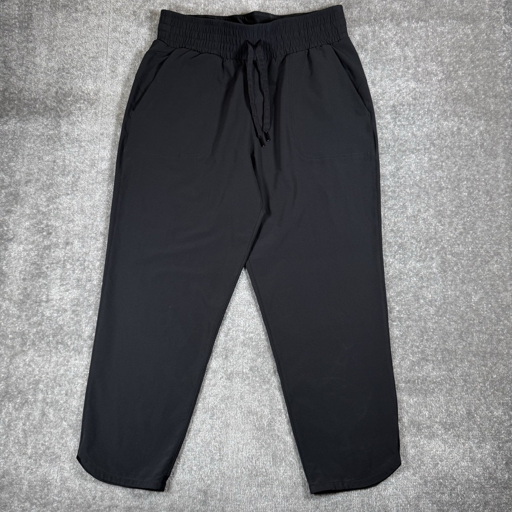 Spanx Pants Women's XL Black Out of Office Tapered Lightweight Performance